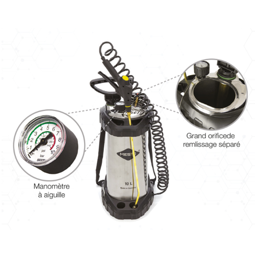 Pulvérisateur MESTO 10L Inox